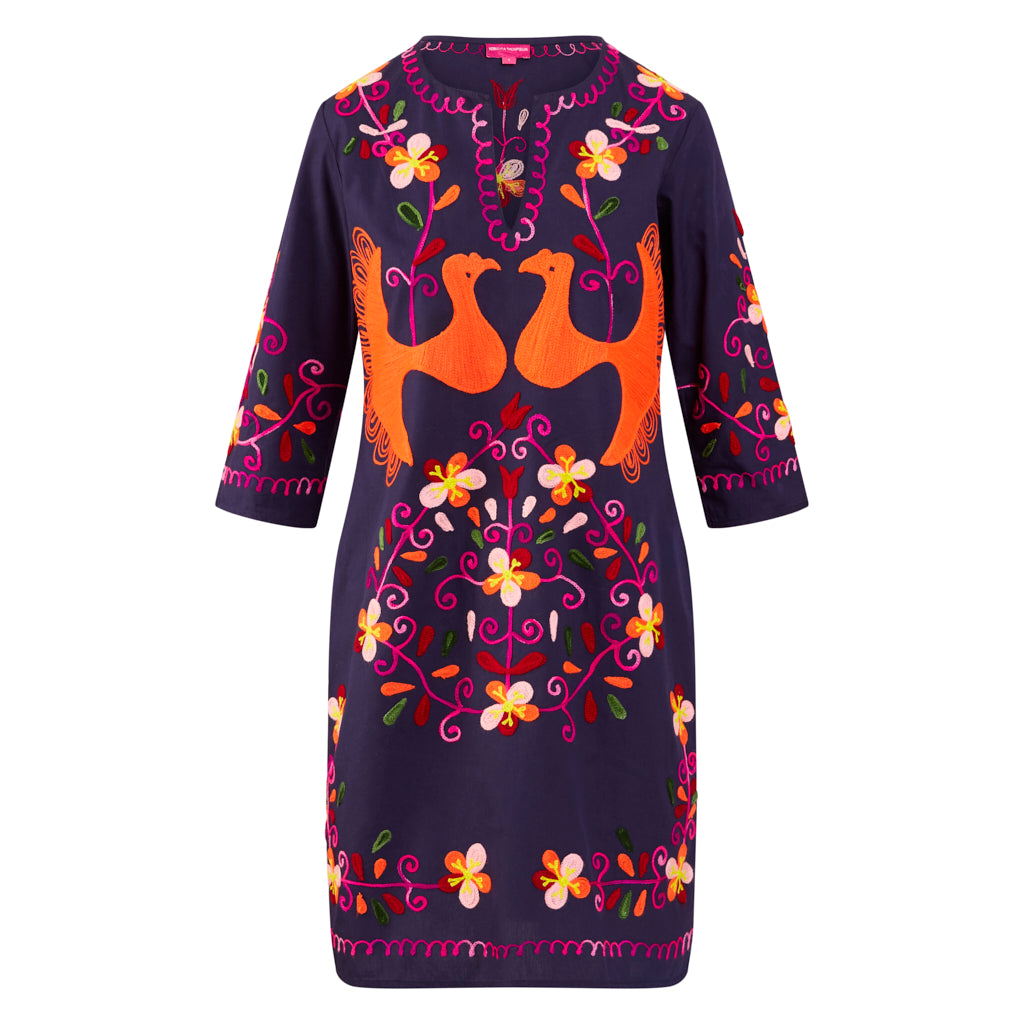 Bird Embroidery Caftans - Rebecca Thompson Bird Embroidery Caftans - Rebecca Thompson