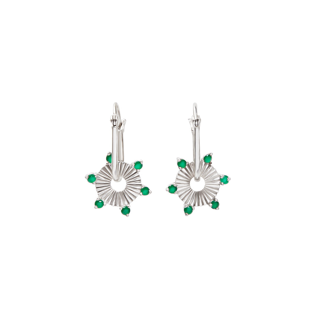 Emerald / Silver - You’re the Star Earrings