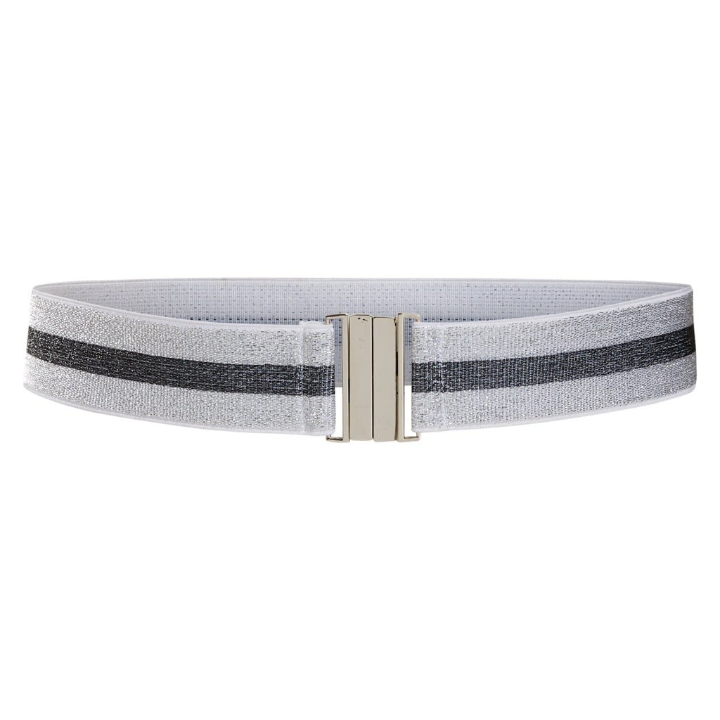 Elastic stretch lurex metal belt