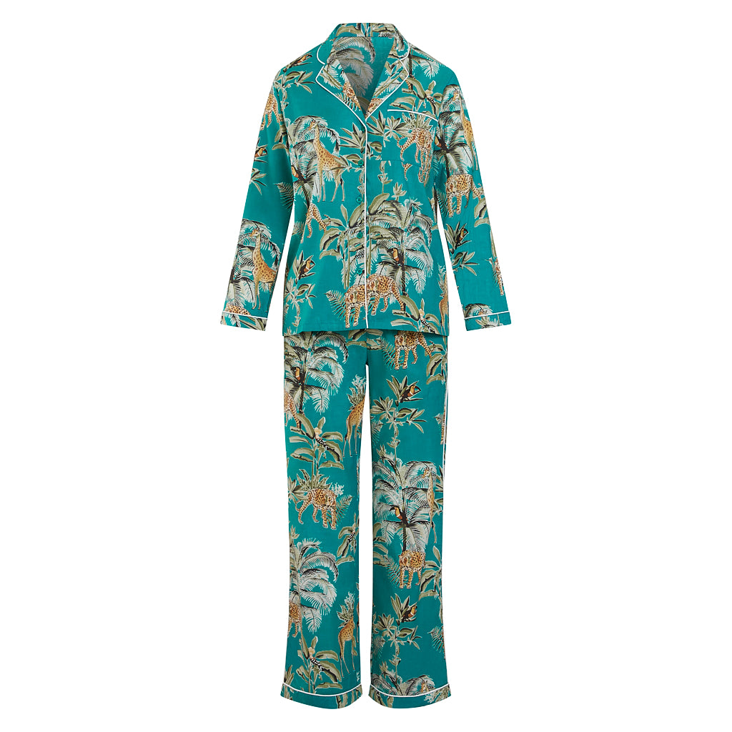 Giraffe silk online pajamas