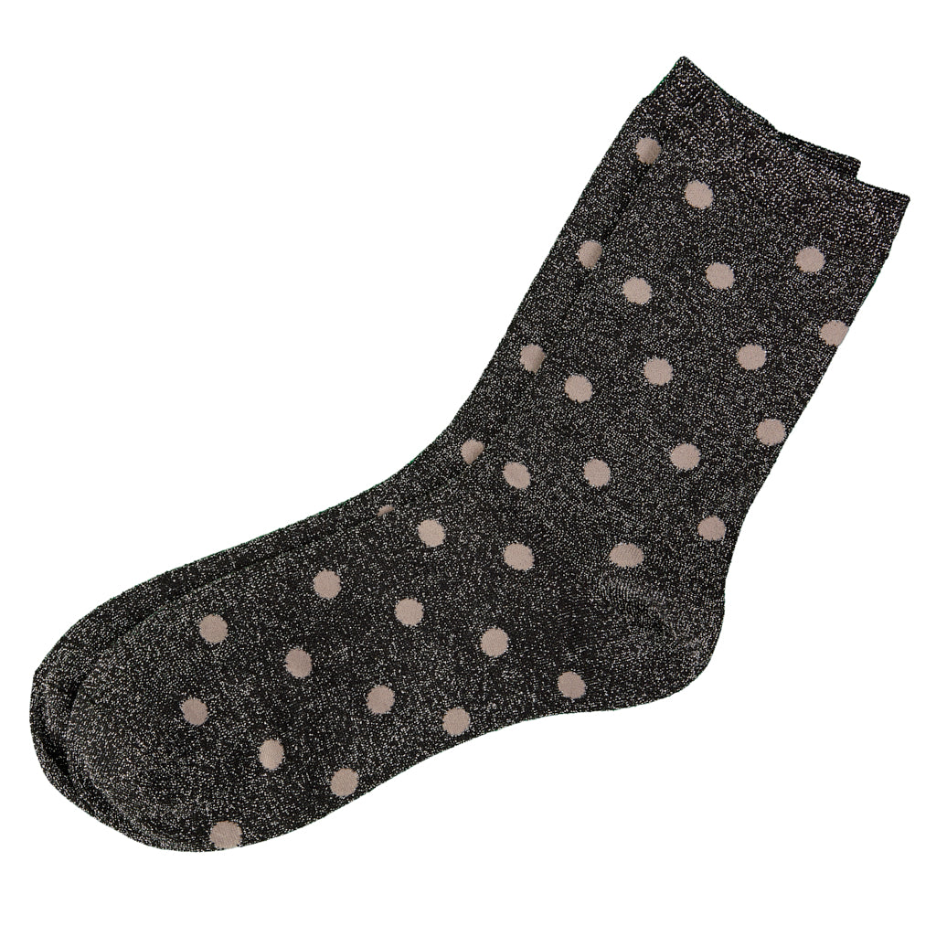 Polka Dot Black Socks