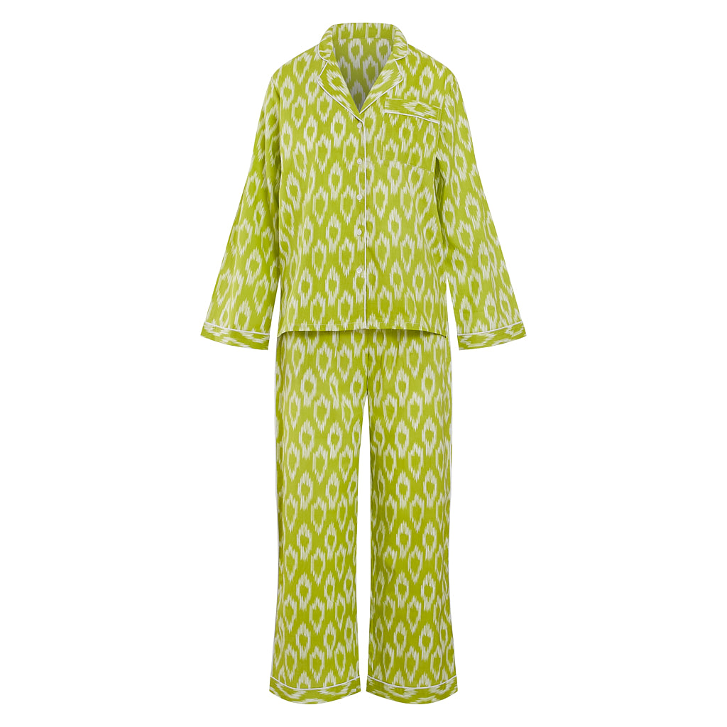 Lime Ikat Pyjama Sets