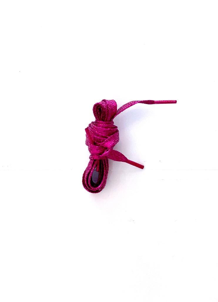 Metallic Pink Shoelaces