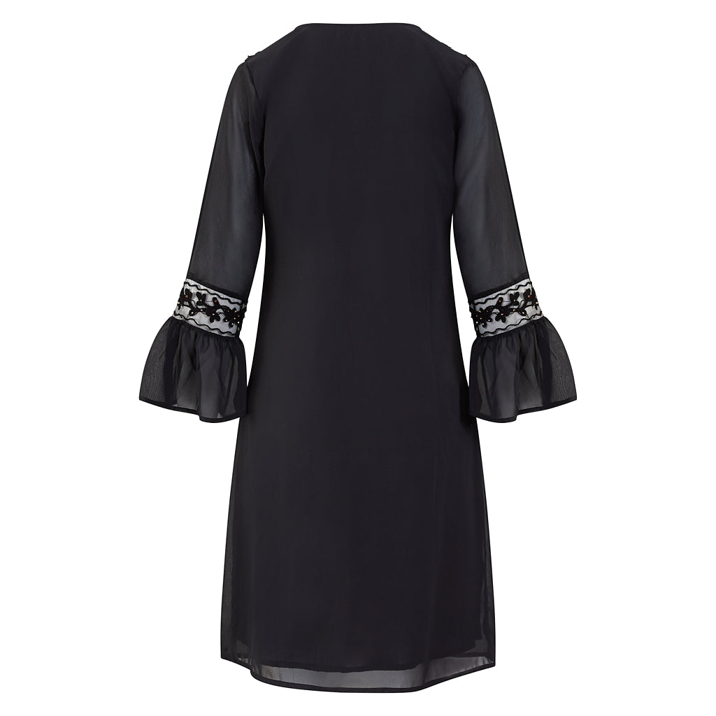 Unicorn Black Georgette Dress